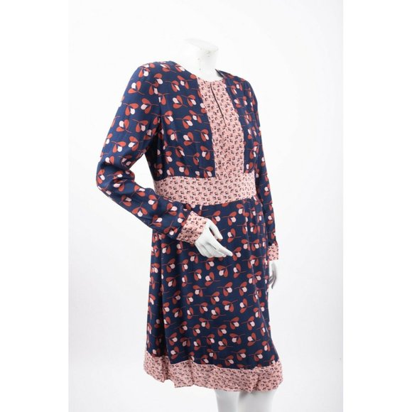 Boden Womens Daisy Dress UK 14 US 10 Navy Clover - Picture 4 of 7